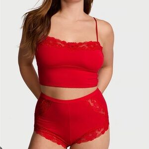 Victoria's Secret Modal Soft & Lace Straight-neck Cami set - NWT